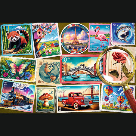 Pussel - 300 EasyPiece - Frimärken Trefl 23100