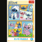 Pussel 2x70 med Stitch är aldrig tråkigt - Disney Lilo och Stitch Trefl 34444