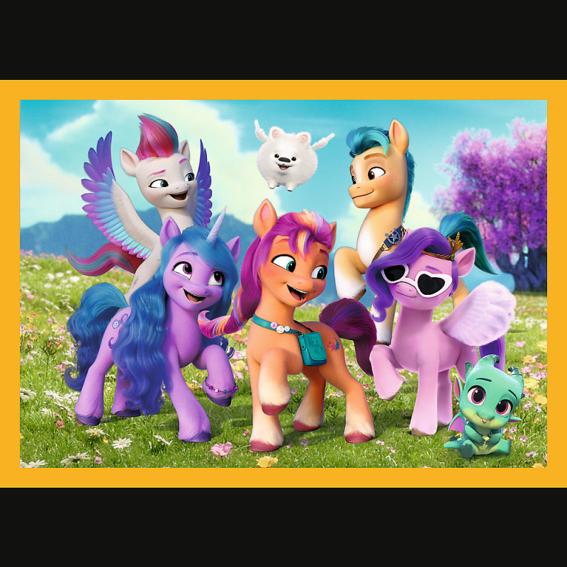 Pussel - 4 i 1 - Upptäck My Little Pony Pony Pony Trefl 34624