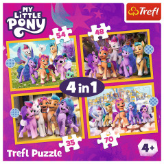 Pussel - 4 i 1 - Upptäck My Little Pony Pony Pony Trefl 34624 | HandlaSmidigt.se