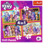 Pussel - 4 i 1 - Upptäck My Little Pony Pony Pony Trefl 34624