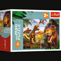Pussel - miniMaxi - Upptäck dinosauriernas värld - Trefl 56036 | HandlaSmidigt.se