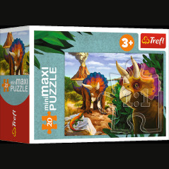 Pussel - miniMaxi - Upptäck dinosauriernas värld - Trefl 56036 | HandlaSmidigt.se