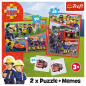 Pussel - 2v1 + anteckningar - Laget Firefighter Sama Trefl 93334