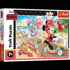 Pussel - 200 - Minnie på stranden - Disney Minnie Trefl 13262