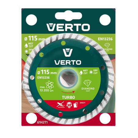 Diamantskiva 115 x 22,2 mm, turbo