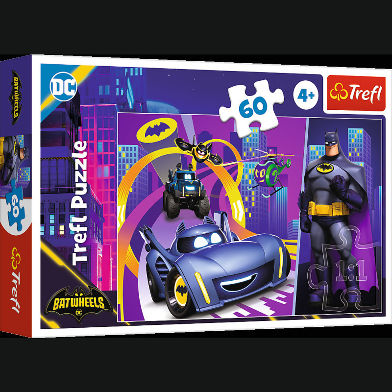 Pussel - 60 - Batman och hans fordon Trefl 17400