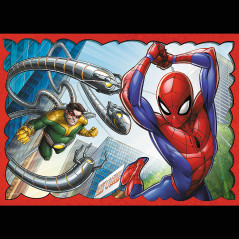 Pussel - 4-i-1 - Hjältemodig Spider-Man Trefl 34384