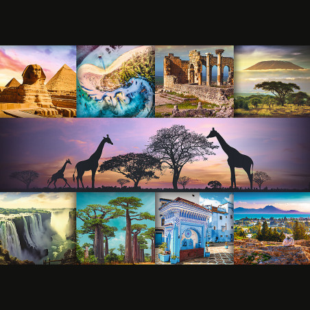 Pussel - 1000 - Kollage - Afrika 10792