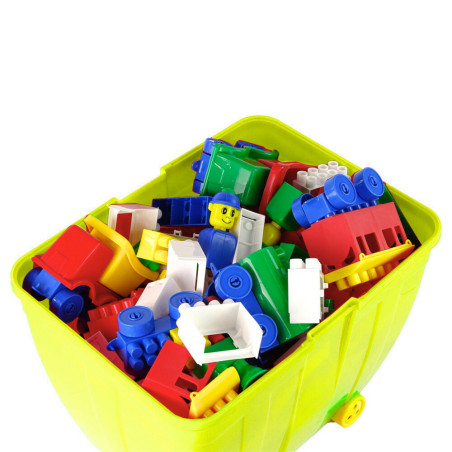 Resväska Stor med Färgglada Byggklossar K2 280 Delar Gul