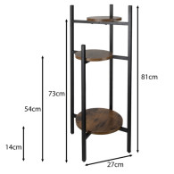 Blomstervagn stående 80 cm Ruhhy 25627