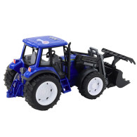 Traktor för bondgård med rörlig skopa, ljus och ljud, blå 110