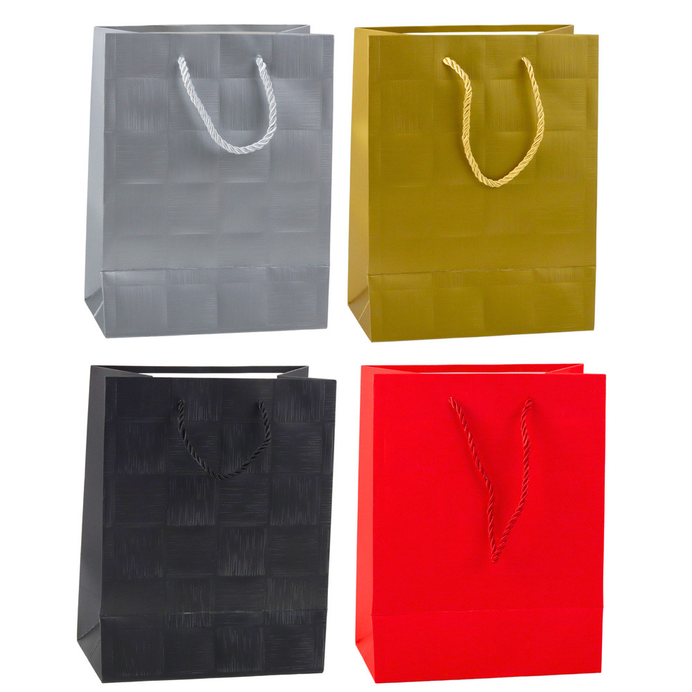Presentpåse Kvadratiska Strukturerad Elegant 23 x 18 x 10 cm Presentpåse Kvadratiska Strukturerad Elegant 23 x 18 x 10 cm