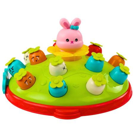 Skicklighetsspel Slå med hammaren på hoppande morötter Kaninen