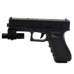 Vattenpistol med skumprojektiler och svart laser