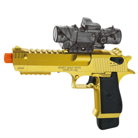 Elektrisk vattenkulgepistol med skumdartspilar Guld