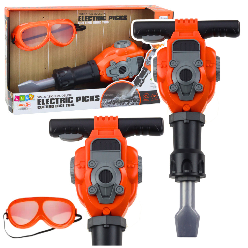Verktygssats Snickare Pneumatisk Hammare Glasögon Orange Verktygssats Snickare Pneumatisk Hammare Glasögon Orange