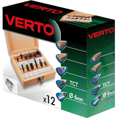 Frässet, skaft 6 mm, set med 12 stycken.