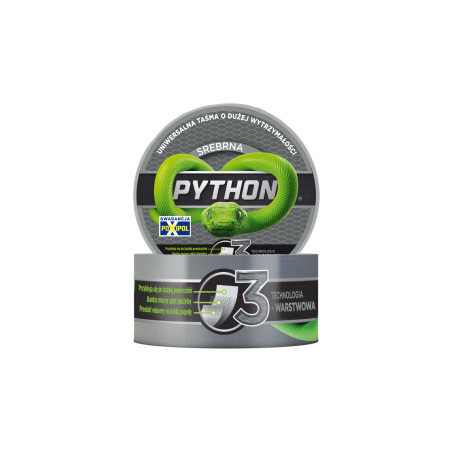 Reparationsband 3-lagers python 9m48mm, silver