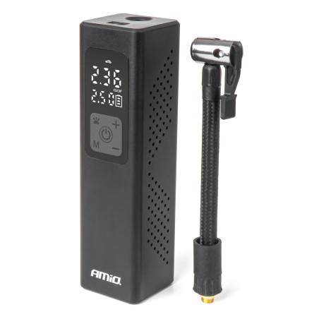 Bilkompressor med LED-display 12V 100W amio-04376