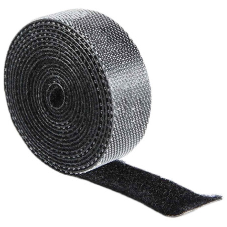 AG736B Organiser kardborrband 1m svart