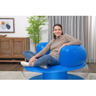 Uppblåsbar fåtölj Blå 112 x 112 x 70 cm Bestway 75138