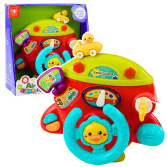 Interaktiv Flygplansinstrumentbräda Multifunktionscockpit Liten Pilotljud