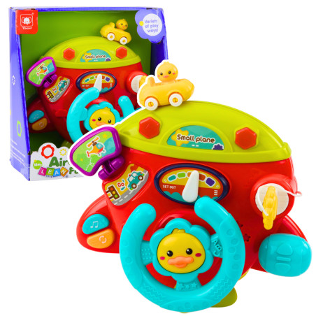 Interaktiv Flygplansinstrumentbräda Multifunktionscockpit Liten Pilotljud