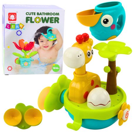 Leksak för bad Giraff Sensorisk Interaktiv Sugkoppar Färgglad