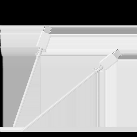 USB-C till USB-C kabel 100 cm vit