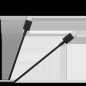 USB-C till USB-C kabel 100 cm svart