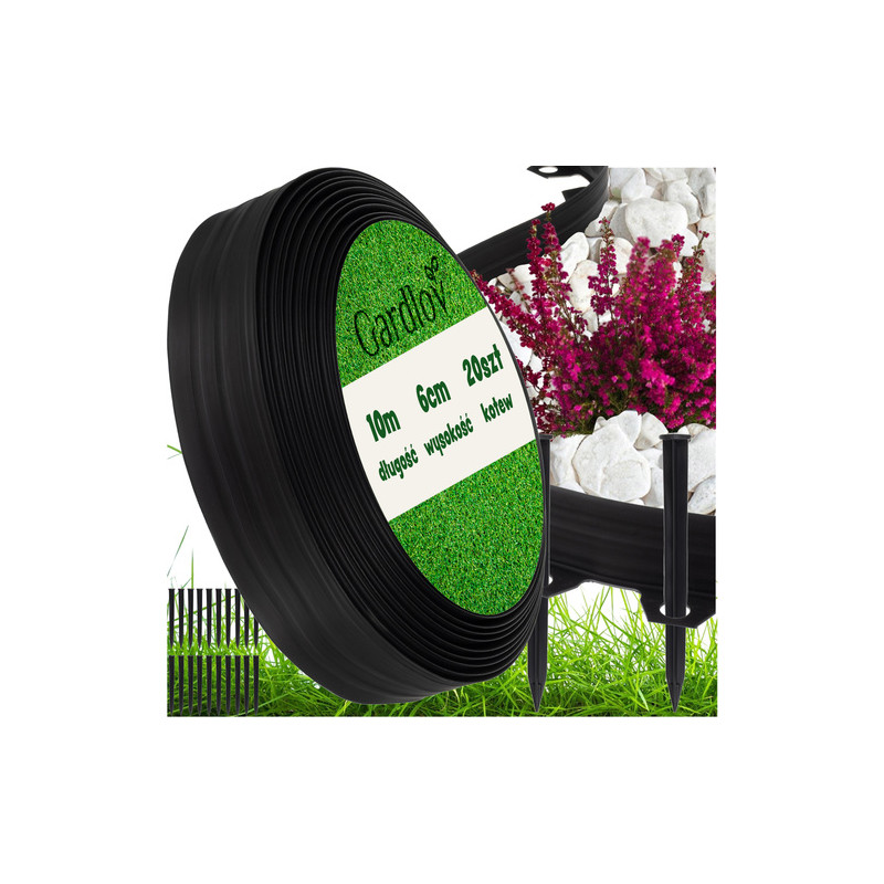 Trädgårds kantsten 6cm - 10m Gardlov 24562