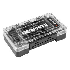 Set med borr och bits, insatser, 66 delar.