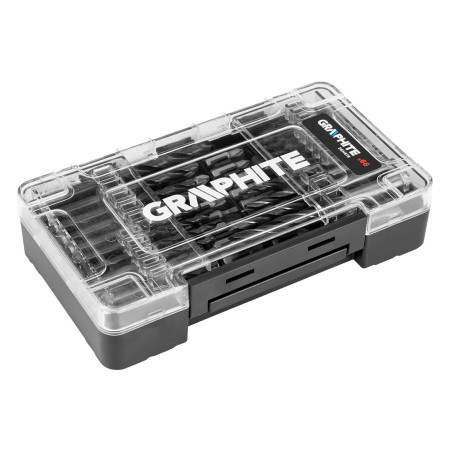 Set med borr och bits, insatser, 66 delar.