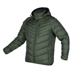 Jacka MixMatch, quiltad, dun, lätt, olivsvart, storlek M