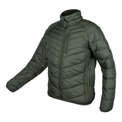 Jacka MixMatch, quiltad, dun, lätt, olivsvart, storlek L