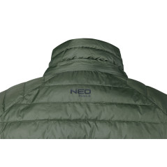 Jacka MixMatch, quiltad, dun, lätt, olivsvart, storlek XL