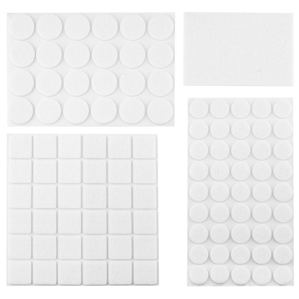 Självhäftande filtpad, vit, 106 st. Självhäftande filtpad, vit, 106 st.
