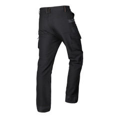 Arbetsbyxor MixMatch, 4-vägsstretch, svart-orange, storlek XXL