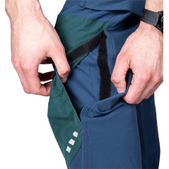 Arbetsbyxor MixMatch, 4-vägsstretch, marinblå-gröna, storlek XS.