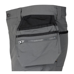 Arbetsbyxor MixMatch, 4-vägsstretch, med fickor, Cordura, gråsvarta, storlek XXL