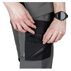 Arbetsbyxor MixMatch, 4-vägsstretch, med fickor, Cordura, gråsvarta, storlek XXL