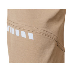 Arbetshängselbyxor MixMatch, 4-vägs stretch, med fickor, förstärkta med Cordura, beige-svarta, storlek