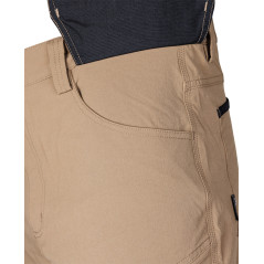 Arbetsbyxor MixMatch, 4-vägsstretch, med fickor, Cordura, beige-svarta, storlek XXL