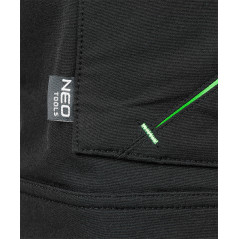 Arbetsbyxor MixMatch, 4-vägs stretch, med fickor, Cordura, svarta, storlek S