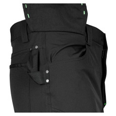 Arbetsbyxor MixMatch, 4-vägsstretch, med fickor, Cordura, svarta, storlek XL.