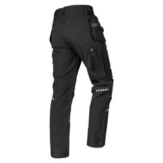 Arbetsbyxor MixMatch, 4-vägsstretch, med fickor, Cordura, svarta, storlek XXL
