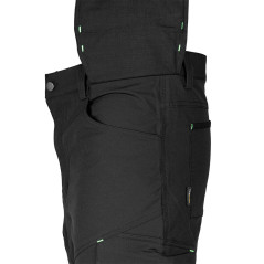 Arbetsbyxor MixMatch, 4-vägsstretch, med fickor, Cordura, svarta, storlek XXL