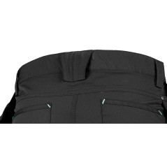 Arbetsbyxor MixMatch, 4-vägsstretch, med fickor, Cordura, svarta, storlek XXXL.