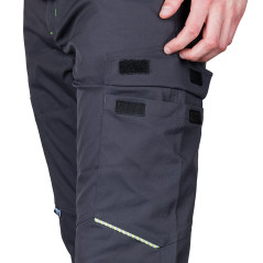 Arbetsbyxor MixMatch, stretch, grå, storlek XS